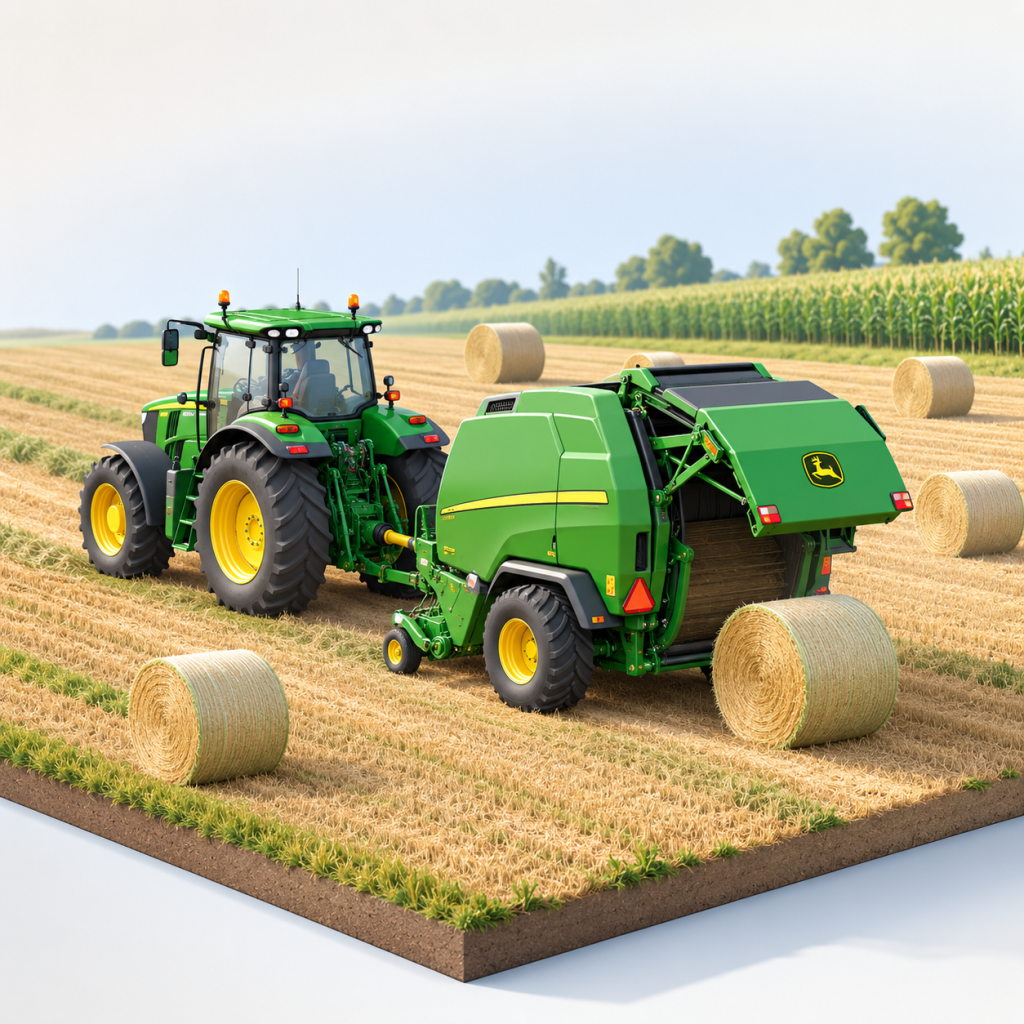 Система Hands-Free Baling для пресс-підбирачів John Deere