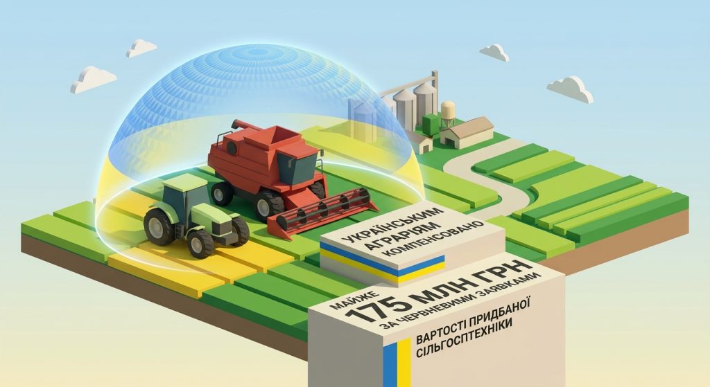 Українськім аграріям тільки за червень компенсували 175 млн. грн. на придбання сільгосптехніки