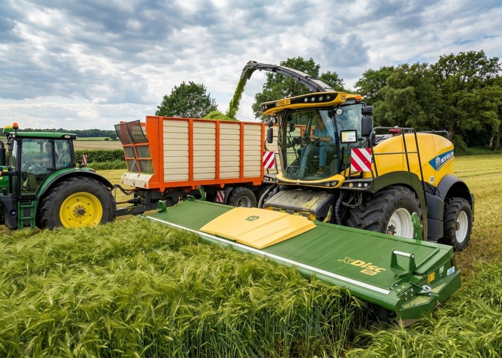 Жатка Krone XDisc 710 теперь подходит для кормоуборочных комбайнов John Deere и New Holland