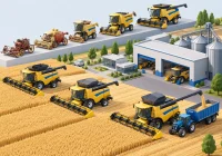 Комбайны New Holland (Нью Холланд): история производства, модельный ряд, виды и технические характеристики