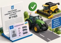 Постанова КМУ №1183 про керування трактором і сільгосптехнікою без посвідчення тракториста-машиніста